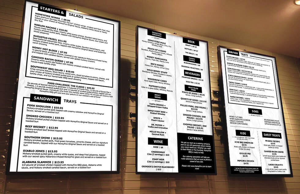 Digital Menu Boards in Sioux Falls, South Dakota